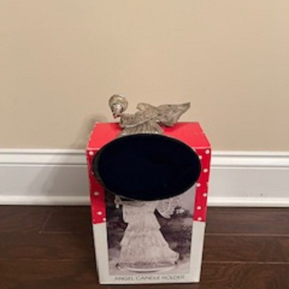 Candle Holder Angel Silverplated 9 x 6 - Picture 7 of 7